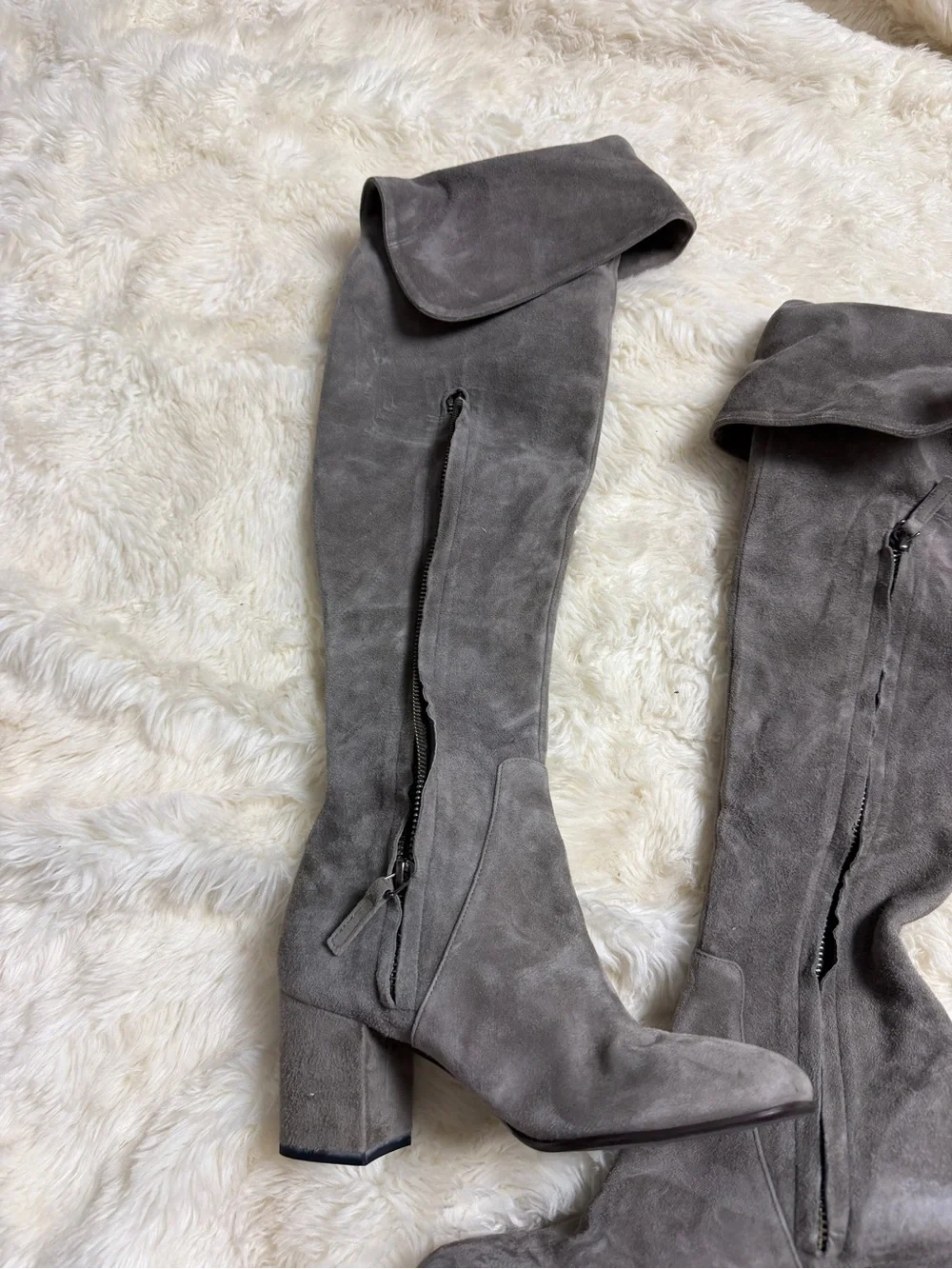 VERO CUOIO Women Soft Suede Thigh High Boots Size 5/ 35
